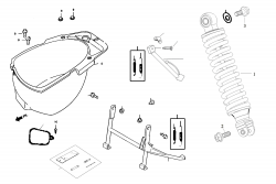 STAND, REAR LUGGAGE BOX, REAR DAMPER