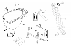 STAND, REAR LUGGAGE BOX, REAR DAMPER