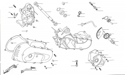 CRANKCASE, KICK START