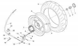 REAR WHEEL, DRUM BRAKE