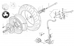 Bremsanlage vo., Vorderrad