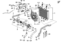 RADIATOR ASSY.、COOLING FAN
