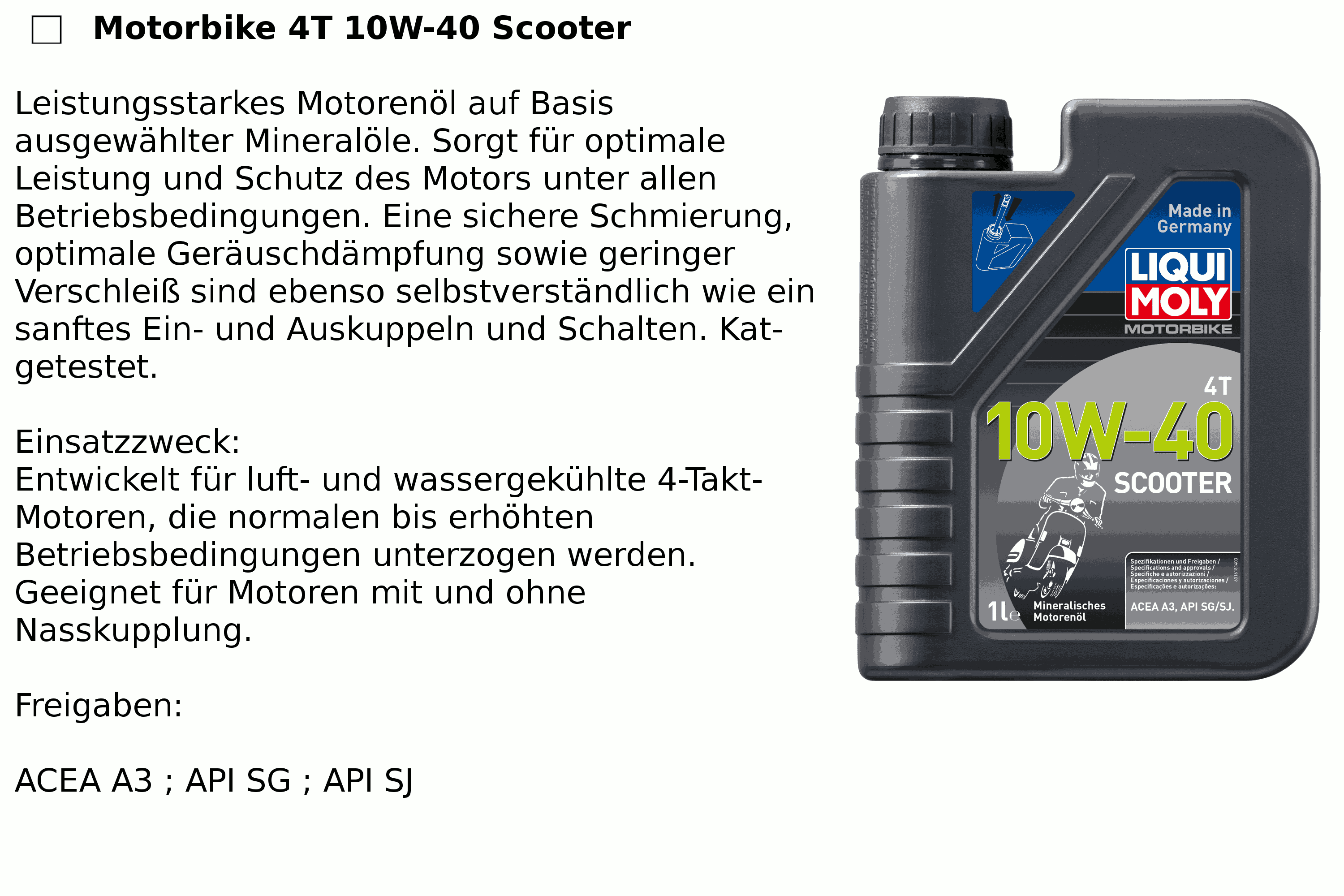 4T 10W-40 Scooter