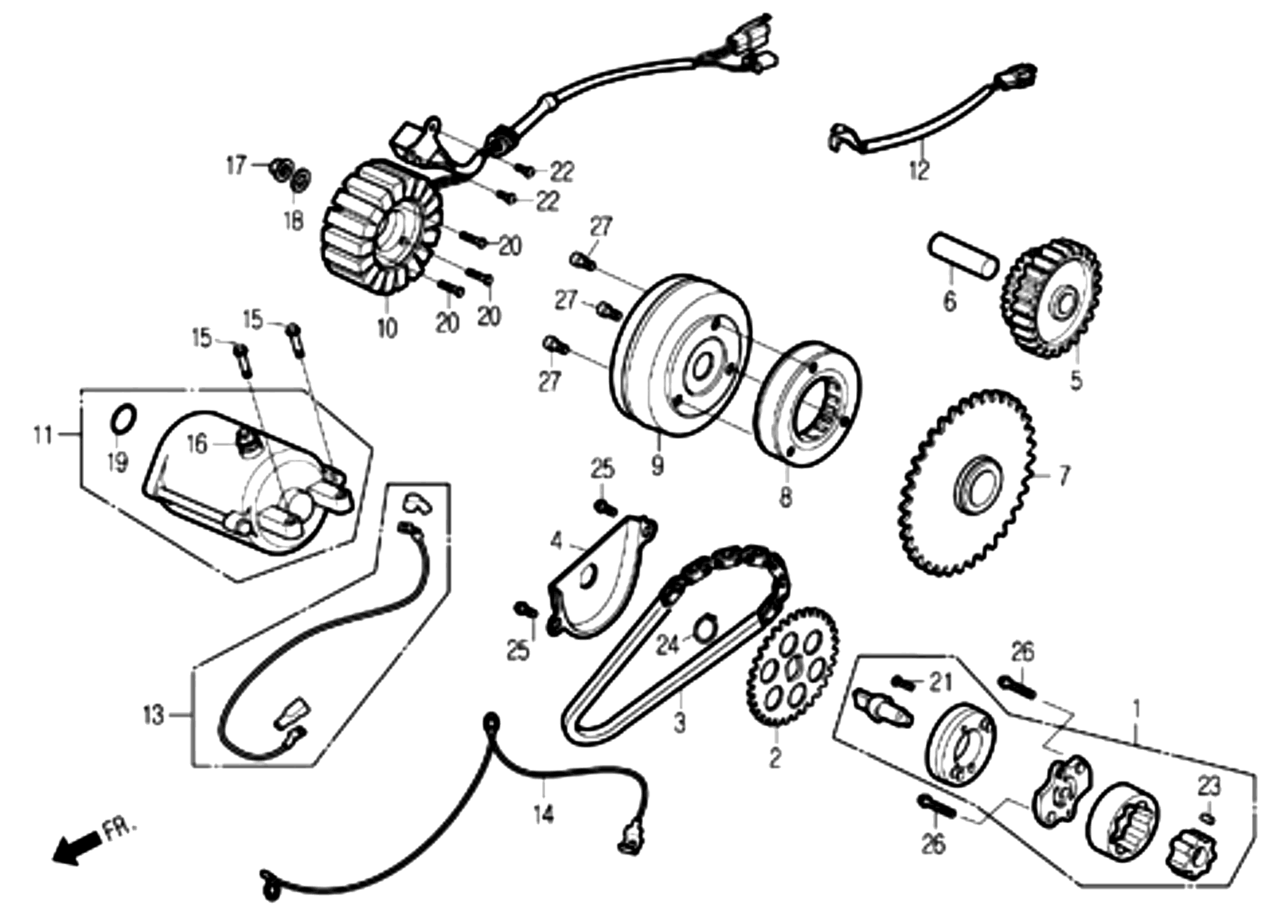 Lichtmaschine, Anlasser & Ölpumpe