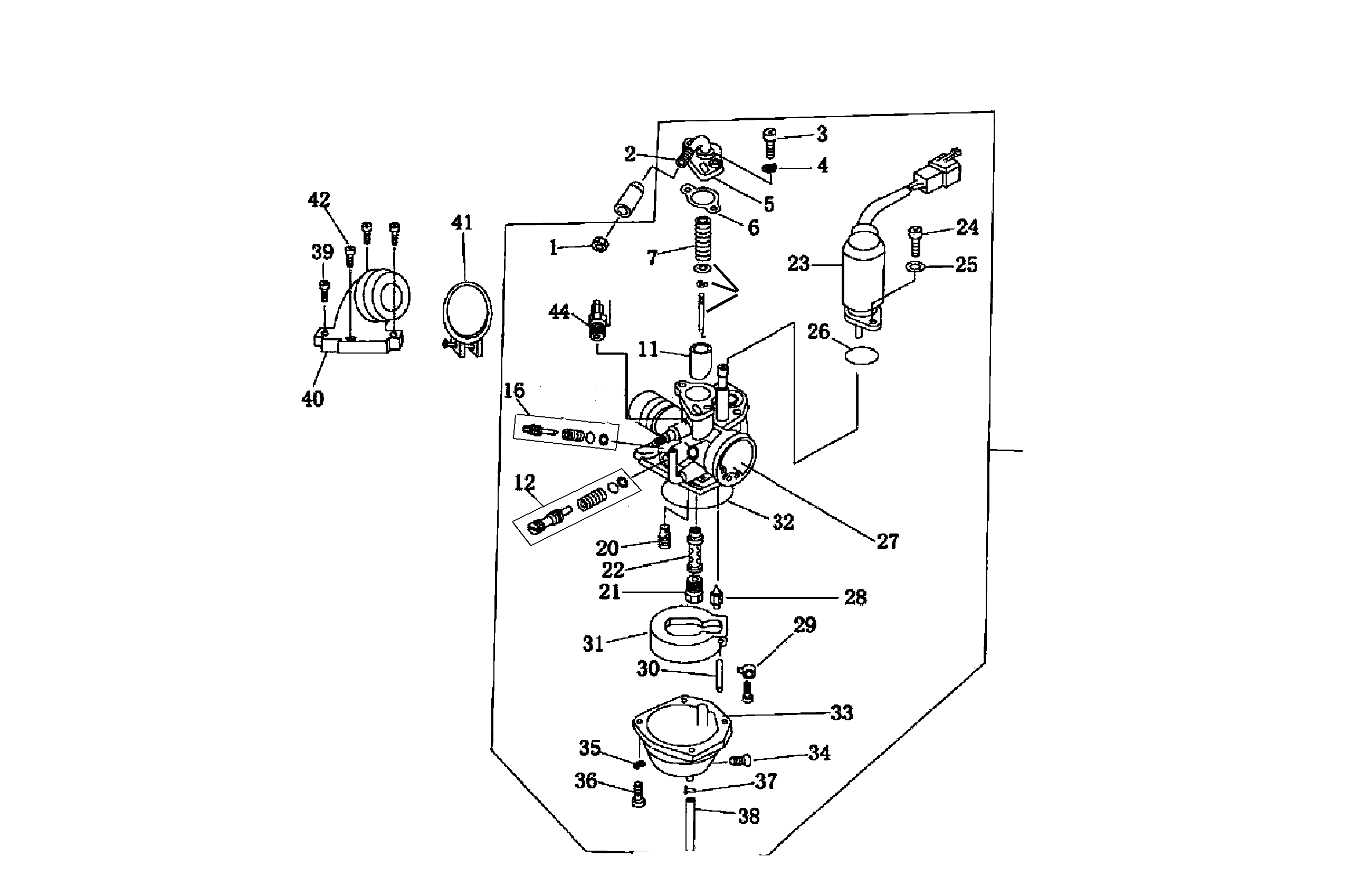 CPI Aragon 50 Benzintank Ersatzteile