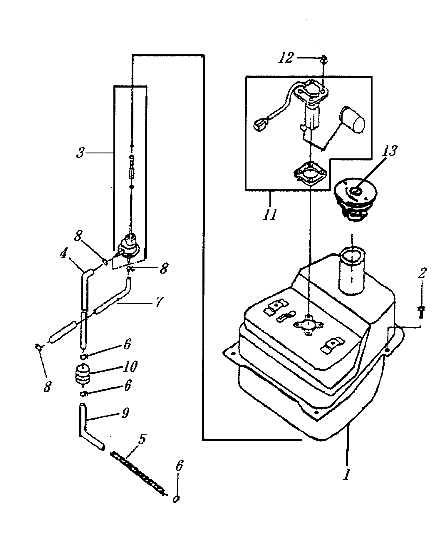 Ersatzteile Generic KSR-Moto Cracker 50 2T Benzintank