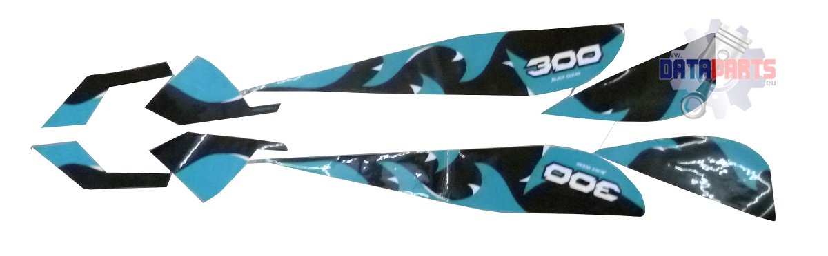 ACC-72115-A04-0MJ-2 Aufklebersatz Xtreme 300 blau