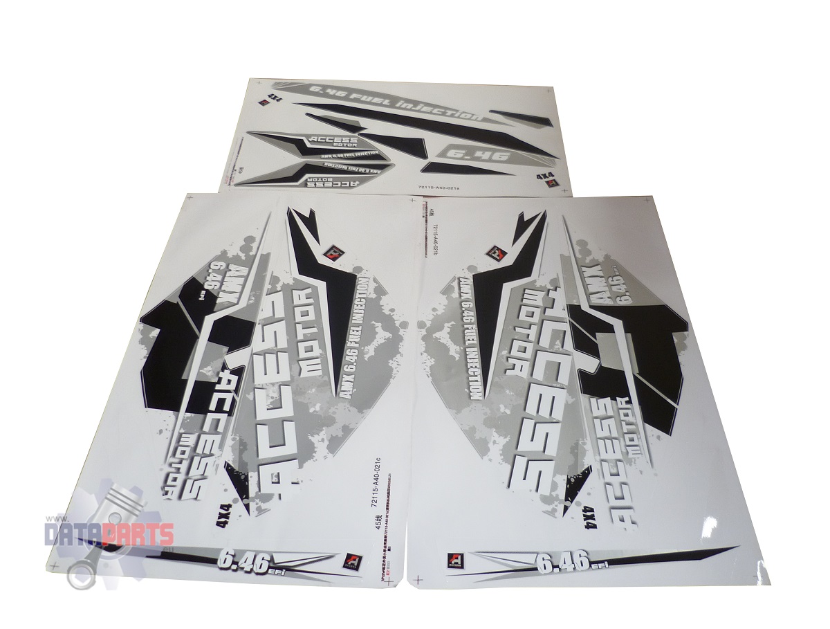 ACC-72115-A40-021 Dekorsatz AMX 6.46 schwarz / rot