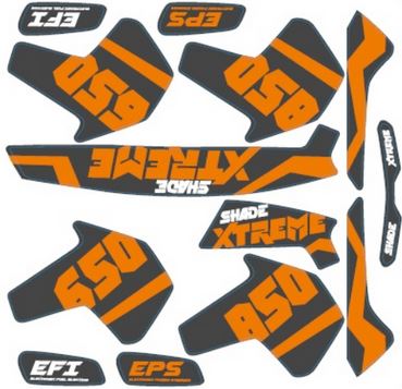 ACC-72115-A40-0MJ-6 Dekorsatz SHADE Xtreme 650-850 grau