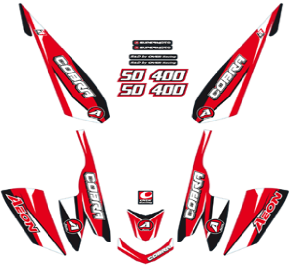 AEO-99700220-000 Aufklebersatz Cobra 50/400 Bj. 2015 Basic,SM,S