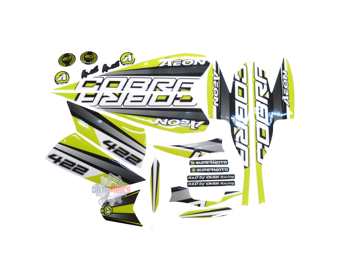 AEO-99700280-389 Aufklebersatz Cobra SM 400/424 leuchtgrün