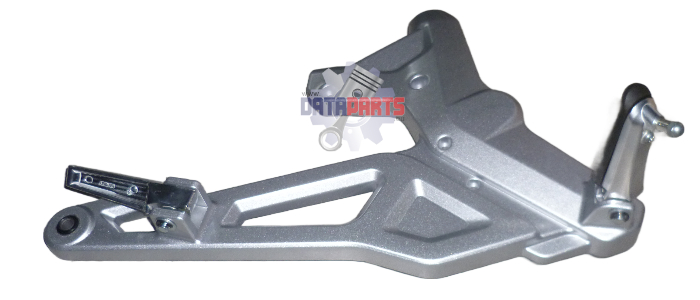 R. Footrest assy(silver)
