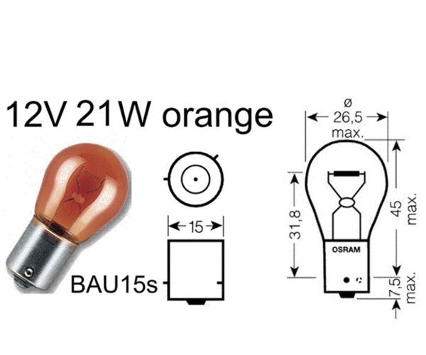 691045 | Glühbirne 12V/21W (PY21W), gelb