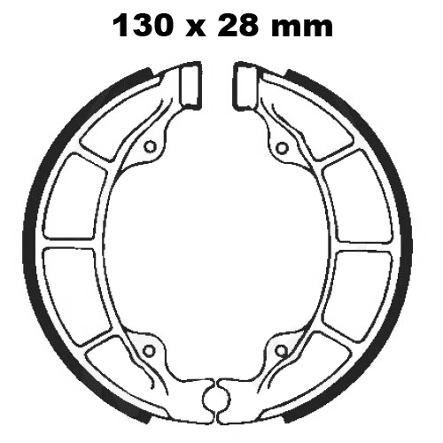BRAKE SHOE SET EBC H307