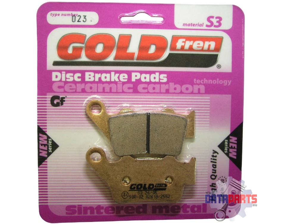 BRAKE PADS REAR GOLDFREN SEMI-METAL "S3"