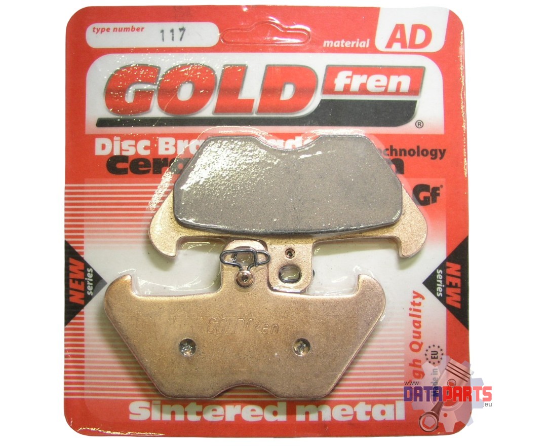 FRONT BRAKE PADS GOLDFREN 117 AD