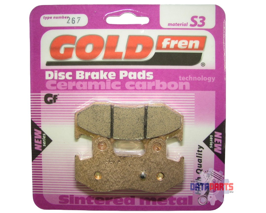 REAR BRAKE PADS GOLDFREN SEMI-METAL S3