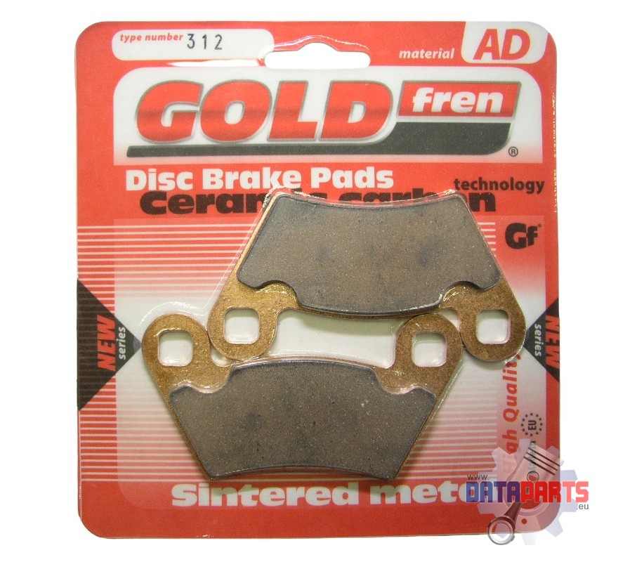 BRAKE PADS GOLDFREN SEMI-METAL 312 AD