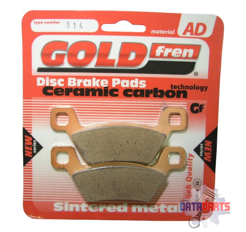 Bremsbelag Satz hinten Goldfren Semi-metal 314 AD