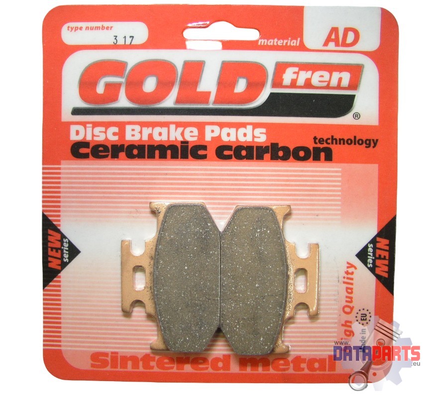 PARKING BRAKE PADS GOLDFREN SEMI-METAL 317 AD