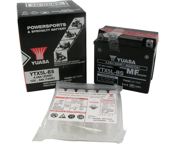 ALG-YU-0651001 Batterie Yuasa YTX5L-BS 12V4AH (TM-K4)