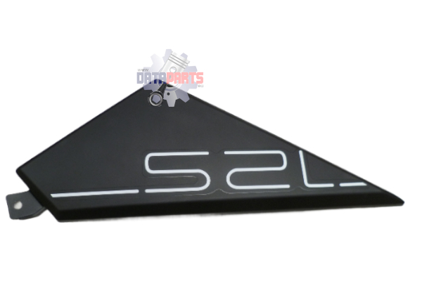 FUEL TANK L COVER black with white sticker