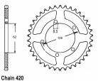Kettenrad 50 Zähne f. 420er Kette ID 62mm Rieju ab 06