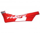 LEFT SIDE COVER RED/SILVER: WY-060/WY-009/RIVERO STICKER WH.