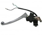 Halter Bremshebel li. kpl. Hebel verchr.