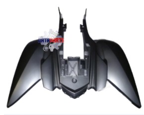 Heckverkleidung stahlgrau