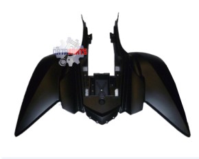 Heckverkleidung mattschwarz