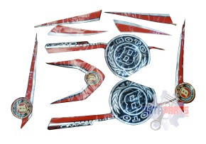 Sticker set 125cc BLACK