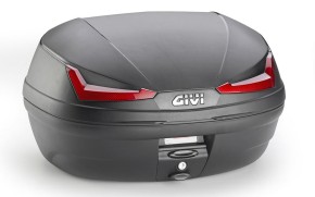 TOPCASE GIVI E455N BLACK W. REFLECTOR