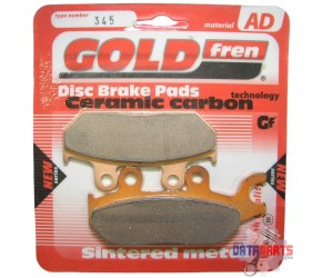 FRONT LEFT BRAKE PADS GOLDFREN SEMI-METAL 345-AD