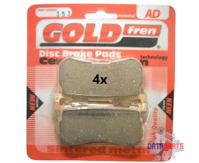 Bremsbelag Satz hinten Goldfren Semi-metal 353-AD