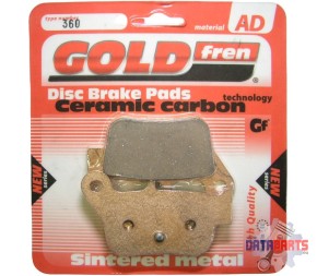 Bremsbelag Satz hinten Goldfren Semi-metal 360-AD