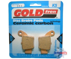 REAR BRAKE PADS GOLDFREN SEMI-METAL 364-K5